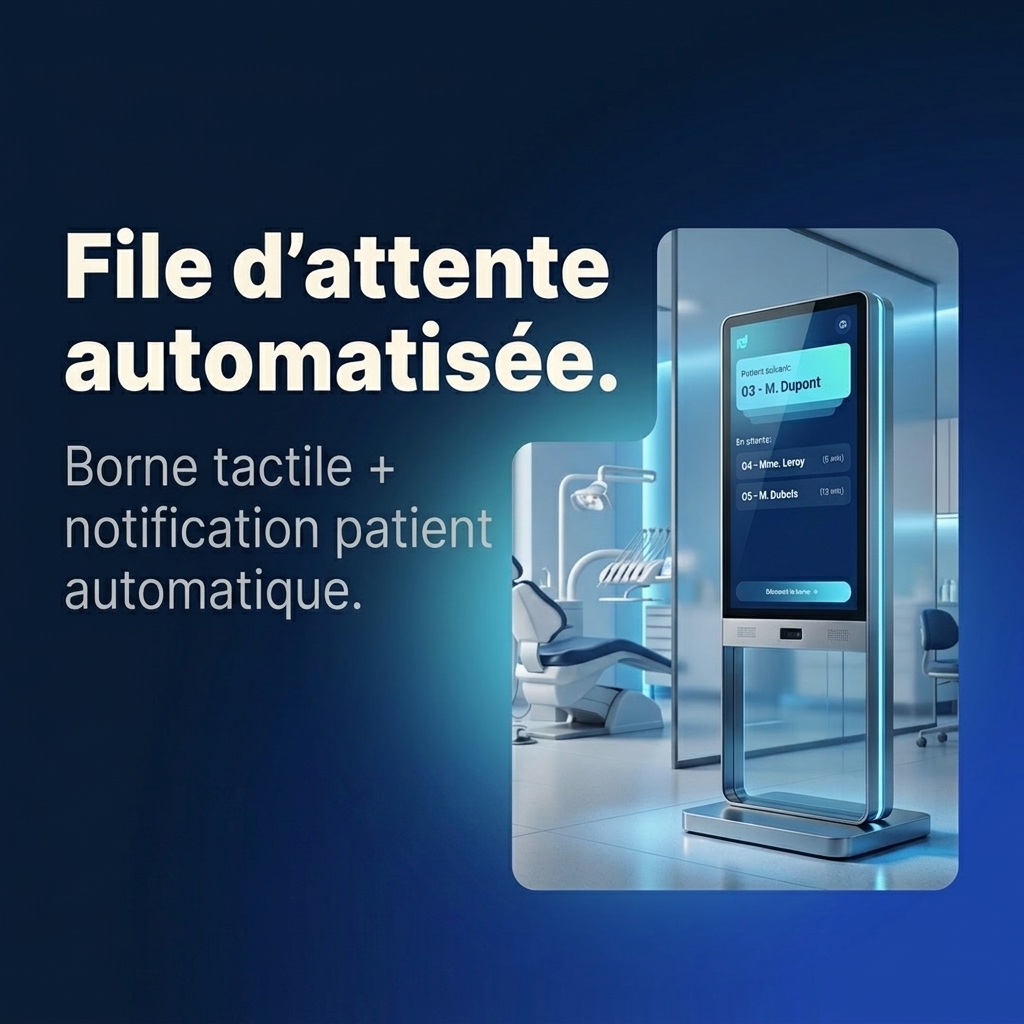 Borne d'attente automatisée