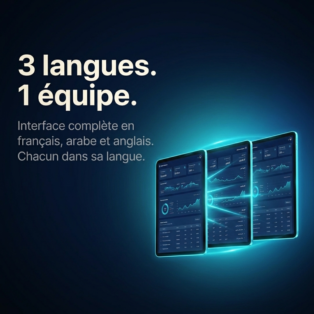 Interface en 3 langues